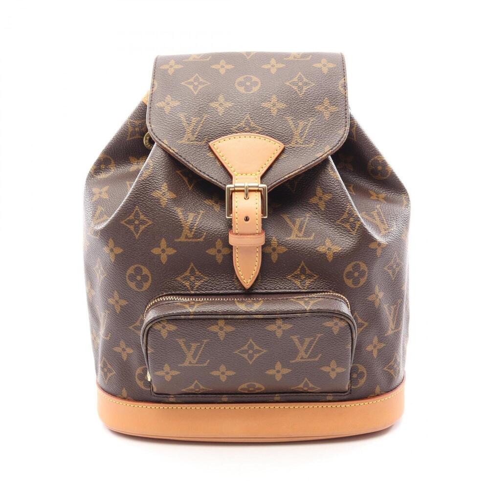 Louis Vuitton Montsouris MM Backpack/Handbag, Coated Canvas and Leather, Mono...
